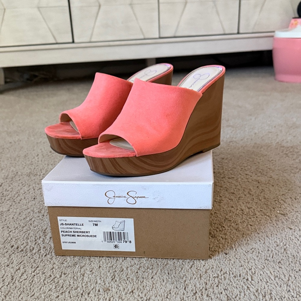 Jessica Simpson Coral Wedge Sandals